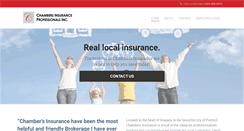 Desktop Screenshot of chambersinsurance.ca