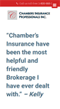 Mobile Screenshot of chambersinsurance.ca