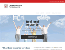Tablet Screenshot of chambersinsurance.ca